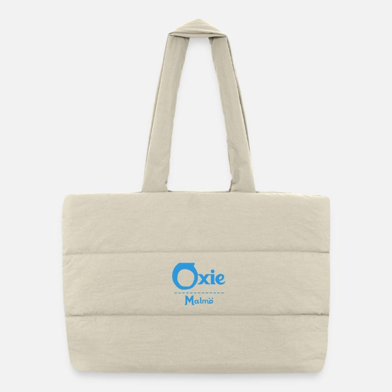 Oxie – Malmö Sky Blue Design Puffer Shopping Bag