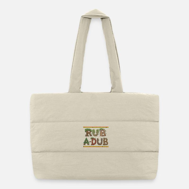 Dub Reggae Forest Puffer-Einkaufstasche