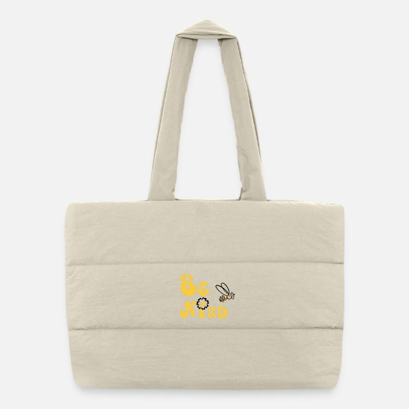 Sois gentil ! Sac shopping matelassé