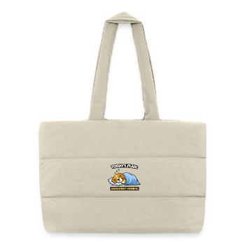 Today’s Plan: Absolutely Nothing Dog - Puffer Shopping Bag - natural - Front