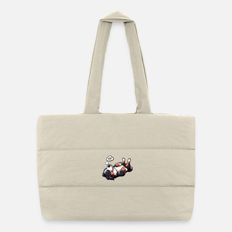 Bernese Mountain Dog, Mountain Dogs, Mountain Owners Puffer Shopping Bag