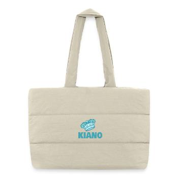 Geschenk für Kiano - Puffer-Einkaufstasche - Naturweiß - Vorne