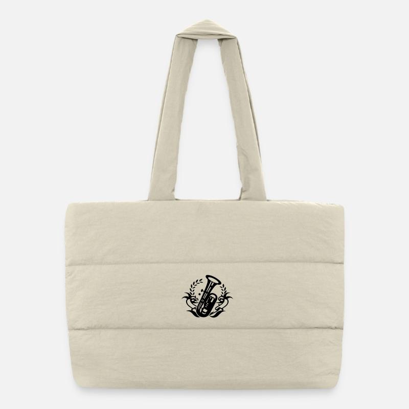 Tuba Instrument pour brass band Sac shopping matelassé
