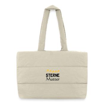Sterne Mutter Mama Muttertag Familie Geschenk - Gesteppte Shopping Bag - Naturweiß - Vorne