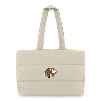 Horse Portrait - Puffer Shopping Bag - natural - Front
