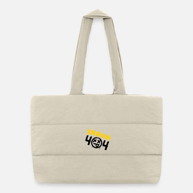 Error 404 Not Found Puffer Shopping Bag