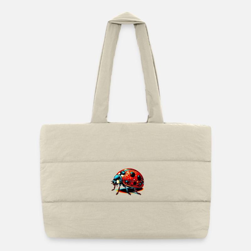 Marienkäfer Puffer-Einkaufstasche