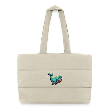 Whale - Puffer Shopping Bag - natural - Front