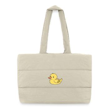 Canard - Sac shopping matelassé - blanc naturel - Devant