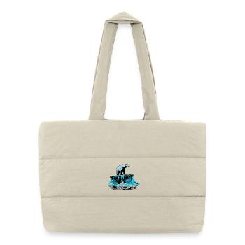 Ours polaire sur la banquise – Conception de l’Arctique - Sac shopping matelassé - blanc naturel - Devant