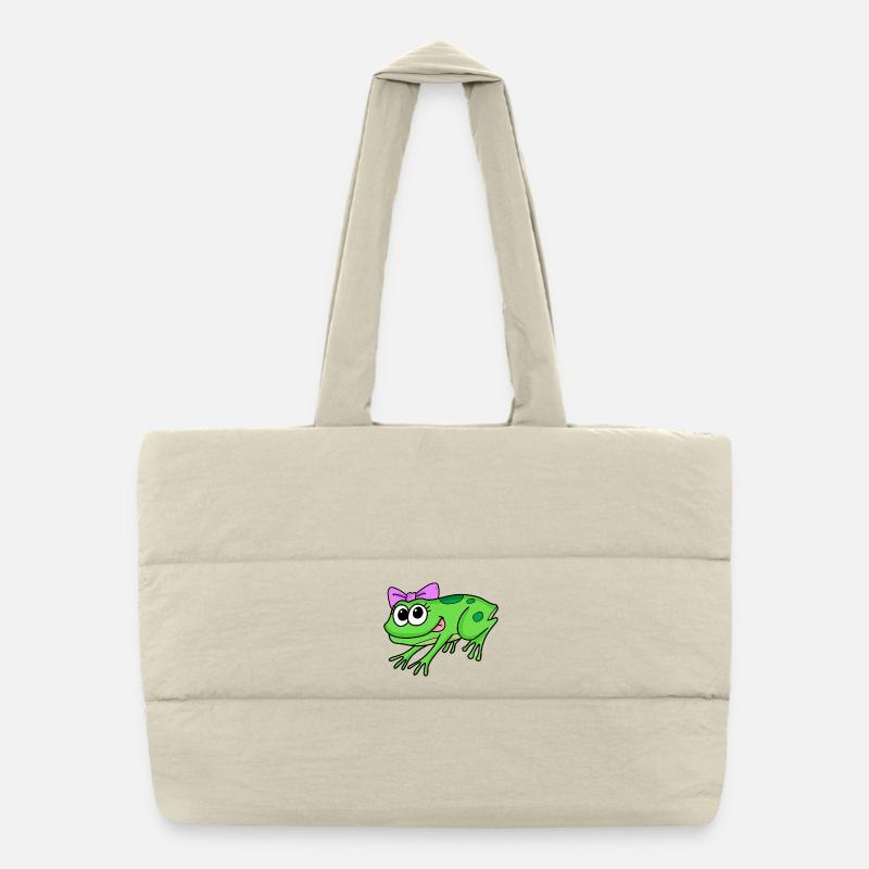 Grenouille Fille Dame Sac shopping matelassé