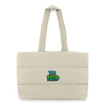 Design nerd avec dégradé - Sac shopping matelassé - blanc naturel - Devant