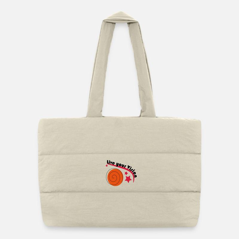 Vivez votre vision Sac shopping matelassé