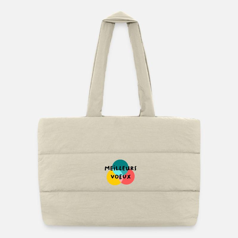 HAPPY NEW YEAR. NEW YEAR'S EVE. NEW YEAR Puffer Shopping Bag
