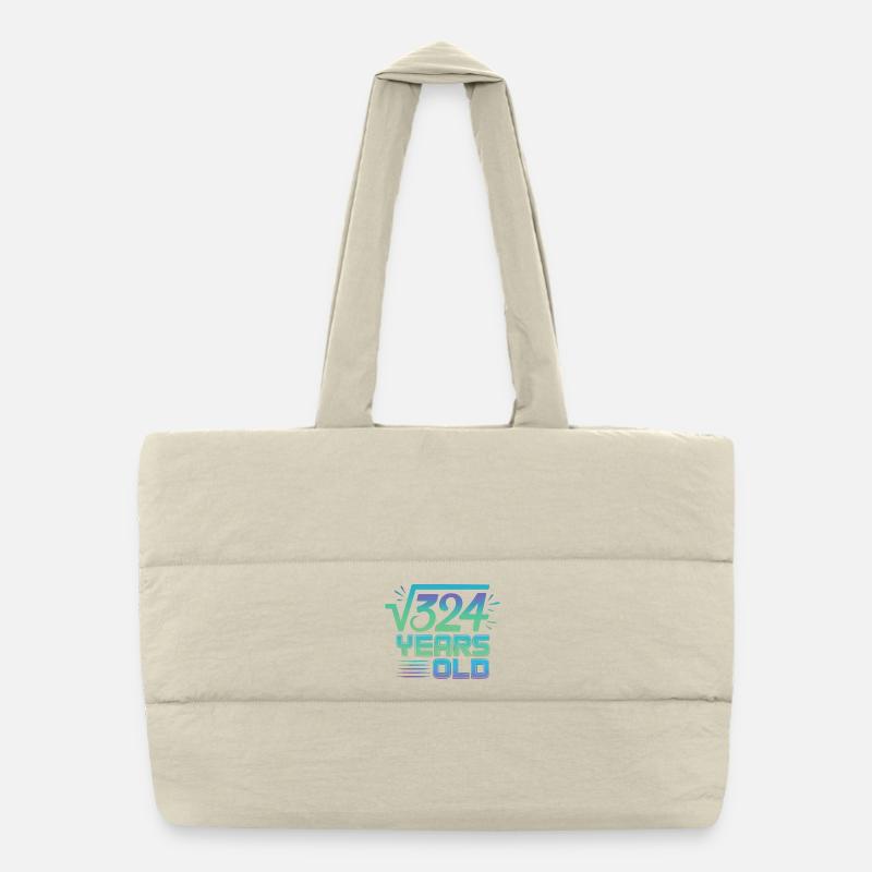Math Joke – 18th Birthday T-Shirt Puffer Shopping Bag