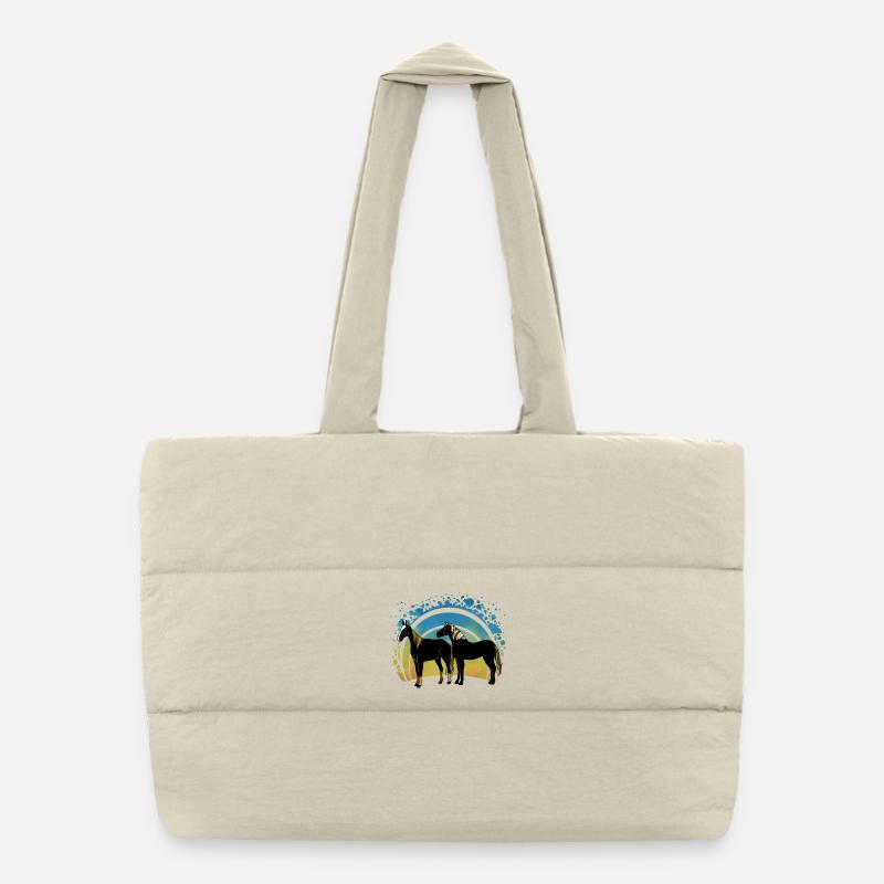 Pferde Puffer-Einkaufstasche