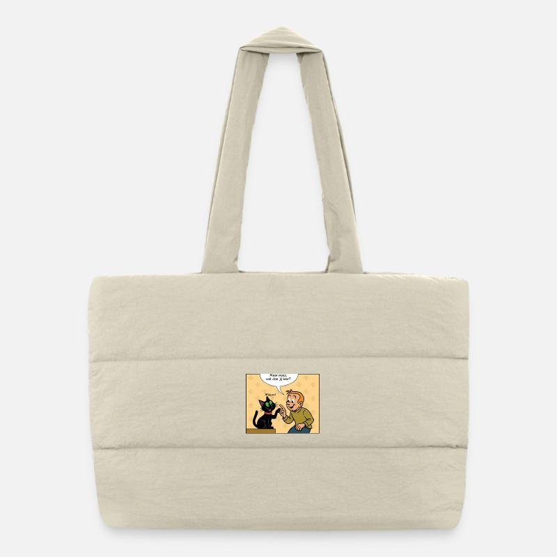 Franky & Meeko first meeting Puffer Shopping Bag