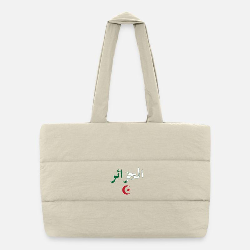 Algeria BZ Flag Puffer Shopping Bag