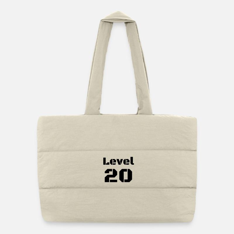 Level 20 Puffer-Einkaufstasche