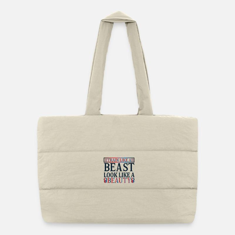Train beast look beauty Puffer Shopping Bag