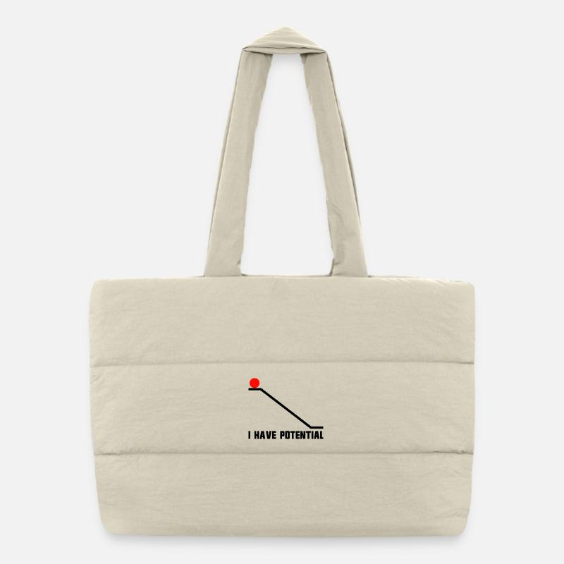 Blague de physique pour hommes, science drôle, I h Sac shopping matelassé