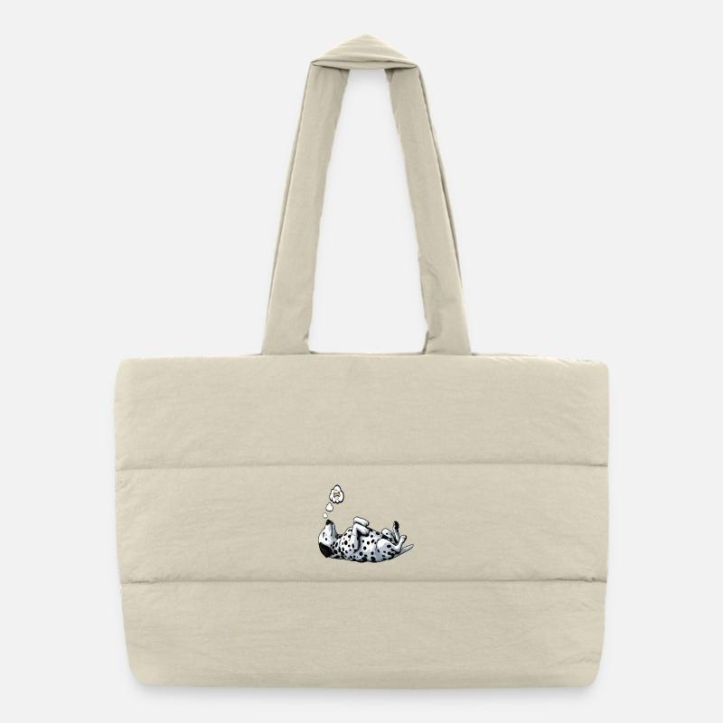 Dalmatiens Gardiens de dalmatiens Propriétaires de dalmatiens Sac shopping matelassé