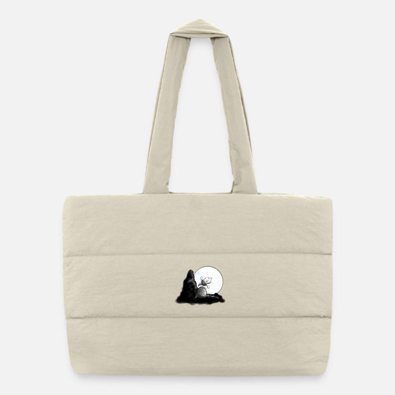 "Moutons loup" - Mouton - Mouton Sac shopping matelassé