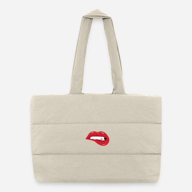 lippen Puffer-Einkaufstasche