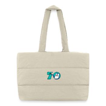 70 Years Anniversary Penguin - Puffer Shopping Bag - natural - Front