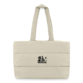 Pompier - Sac shopping matelassé - blanc naturel - Devant