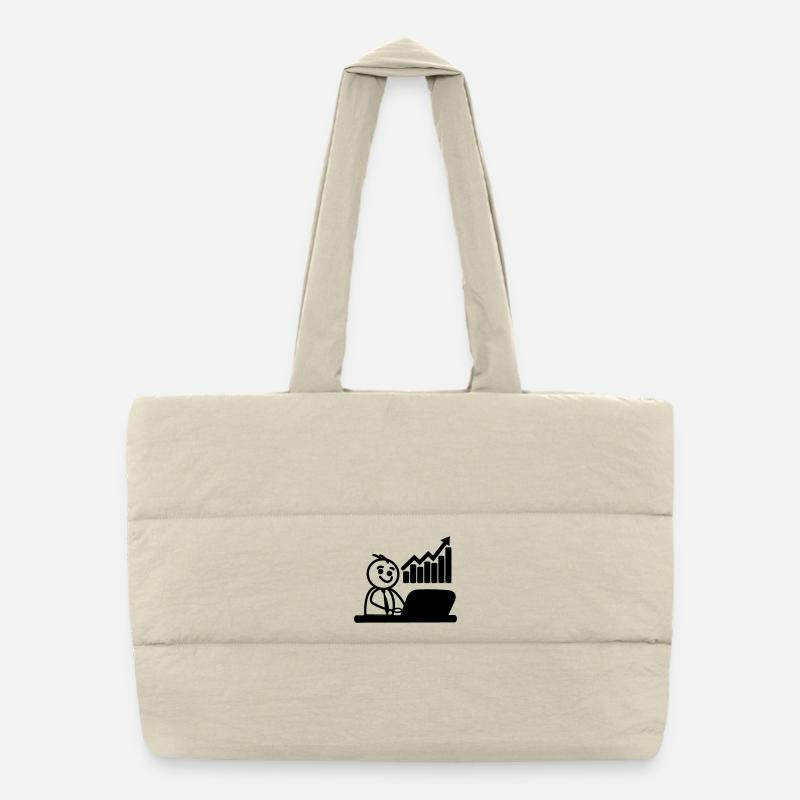 Chart stock broker Puffer Shopping Bag