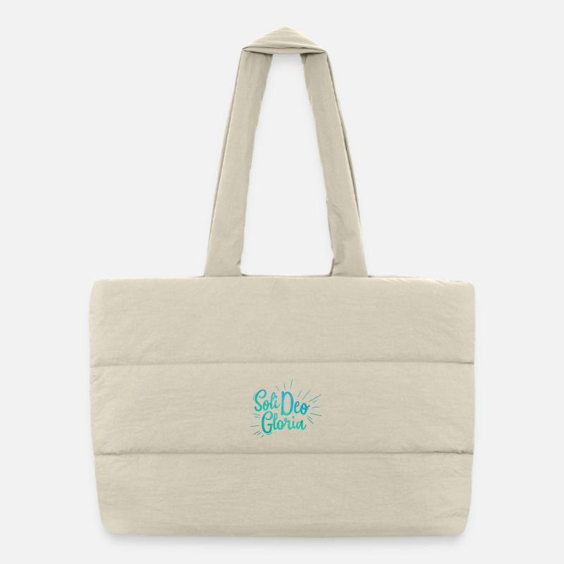 Soli Deo Gloria Puffer Shopping Bag