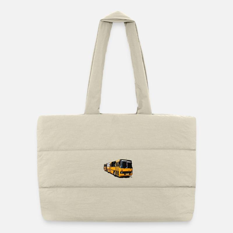 Bus Ikarus Z80 jaune Sac shopping matelassé