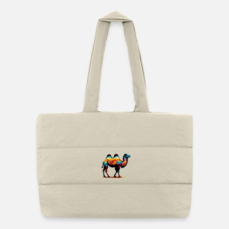 Kamel Puffer-Einkaufstasche