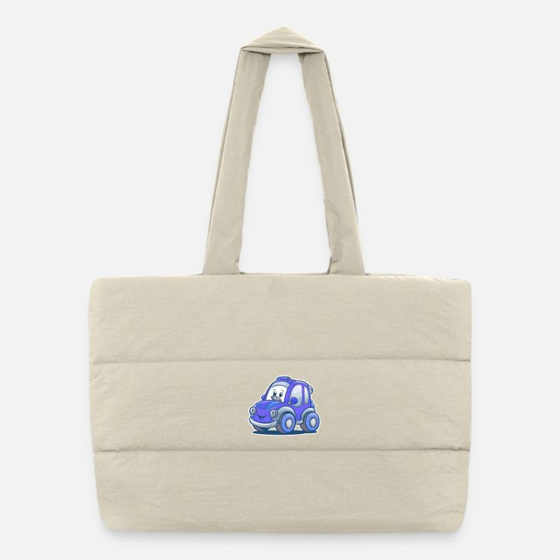 Cute car Puffer Shopping Bag