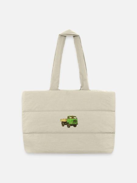 W50 DDR LKW - Gesteppte Shopping Bag - Naturweiß