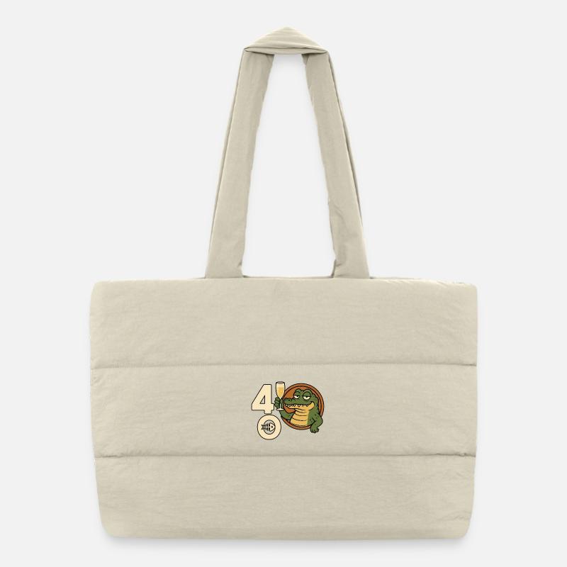 Vive le 40 – Édition Crocodile Sac shopping matelassé