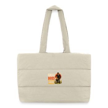Grill Chef Quack And Sizzle Funny BBQ Humor - Puffer Shopping Bag - natural - Front