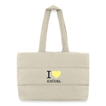 I love dumplings - Puffer Shopping Bag - natural - Front