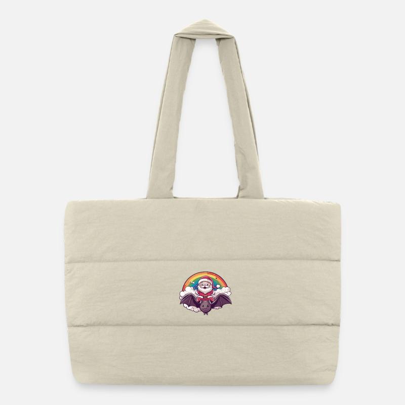 Chauve-souris Père Noël Sac shopping matelassé