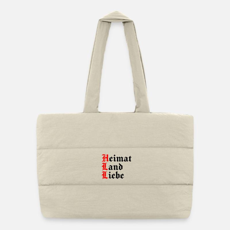 Home Country Dear Proud German Patriot Puffer Shopping Bag