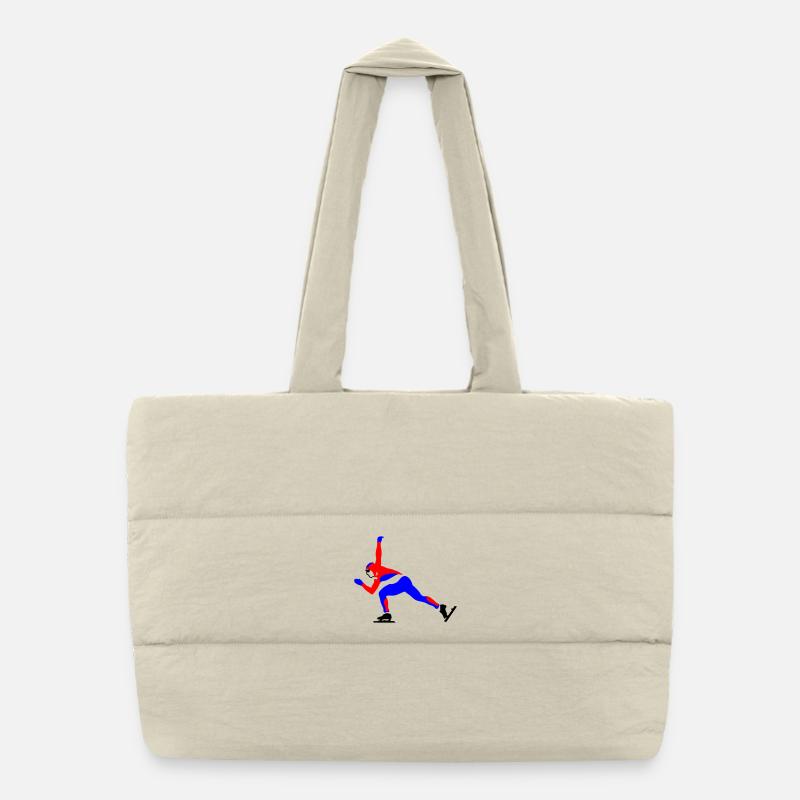 patinage de vitesse Sac shopping matelassé