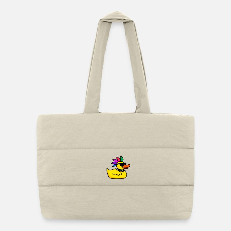 Cool Punk Duck Sac shopping matelassé