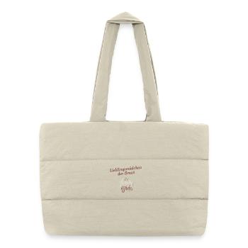 La fille préférée de la mariée – design de mariage - Sac shopping matelassé - blanc naturel - Devant