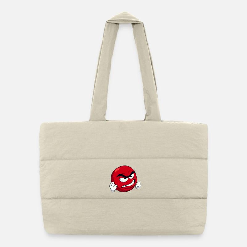 [Dein Text] Personalisiere es - Angry Meme Motiv Puffer-Einkaufstasche