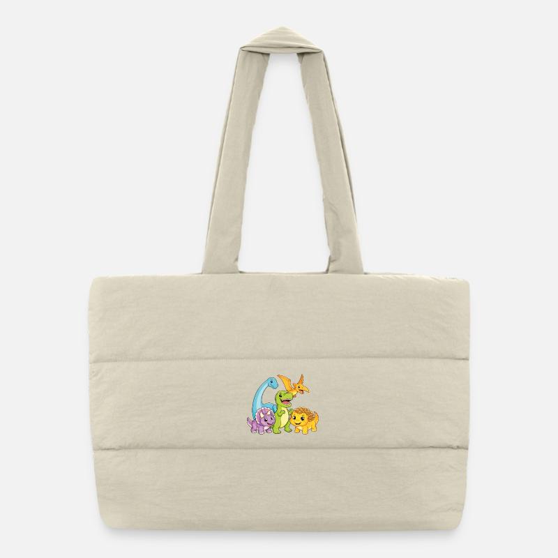 Équipe de Dinos Mignons Sac shopping matelassé
