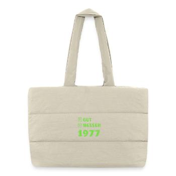 1977 - Puffer-Einkaufstasche - Naturweiß - Vorne