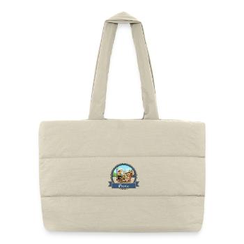 Kek & Ina in Paris - Puffer Shopping Bag - natural - Front