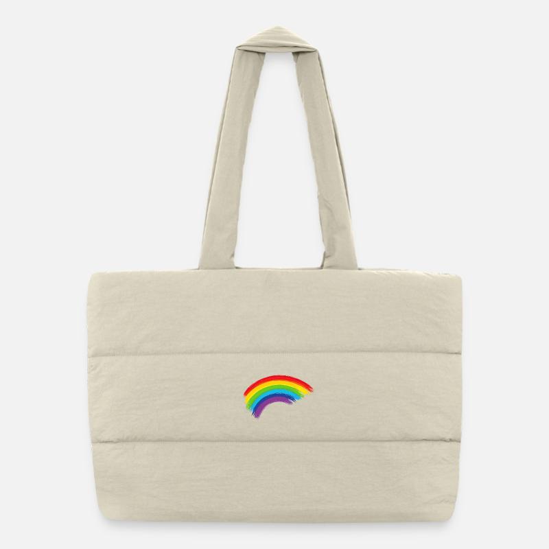 Rainbow Brush Sheet Hope Communauté Sac shopping matelassé