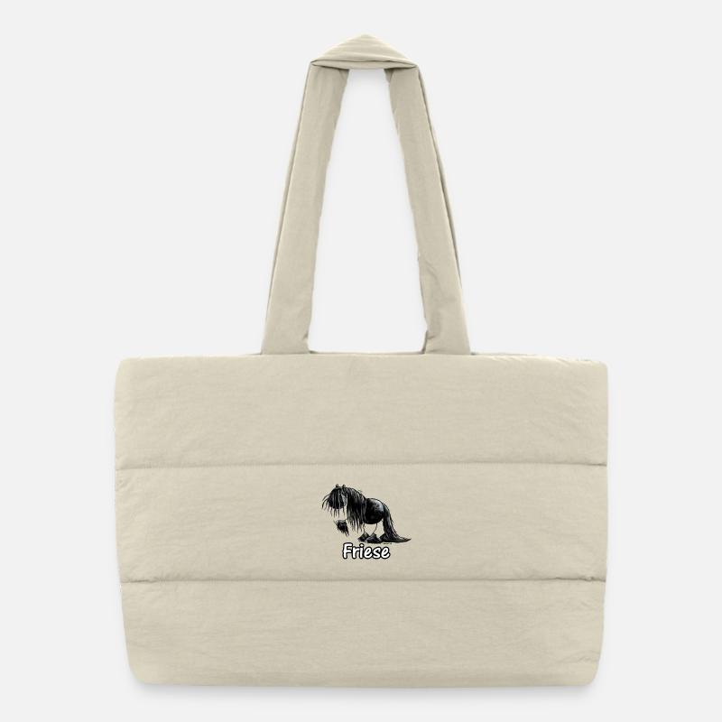 Drôle frison - frison - Cheval Sac shopping matelassé